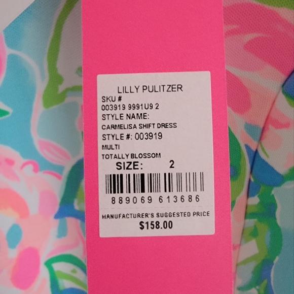 NWT Lilly Pulitzer Carmelisa shift dress, size 2 - Picture 5 of 11